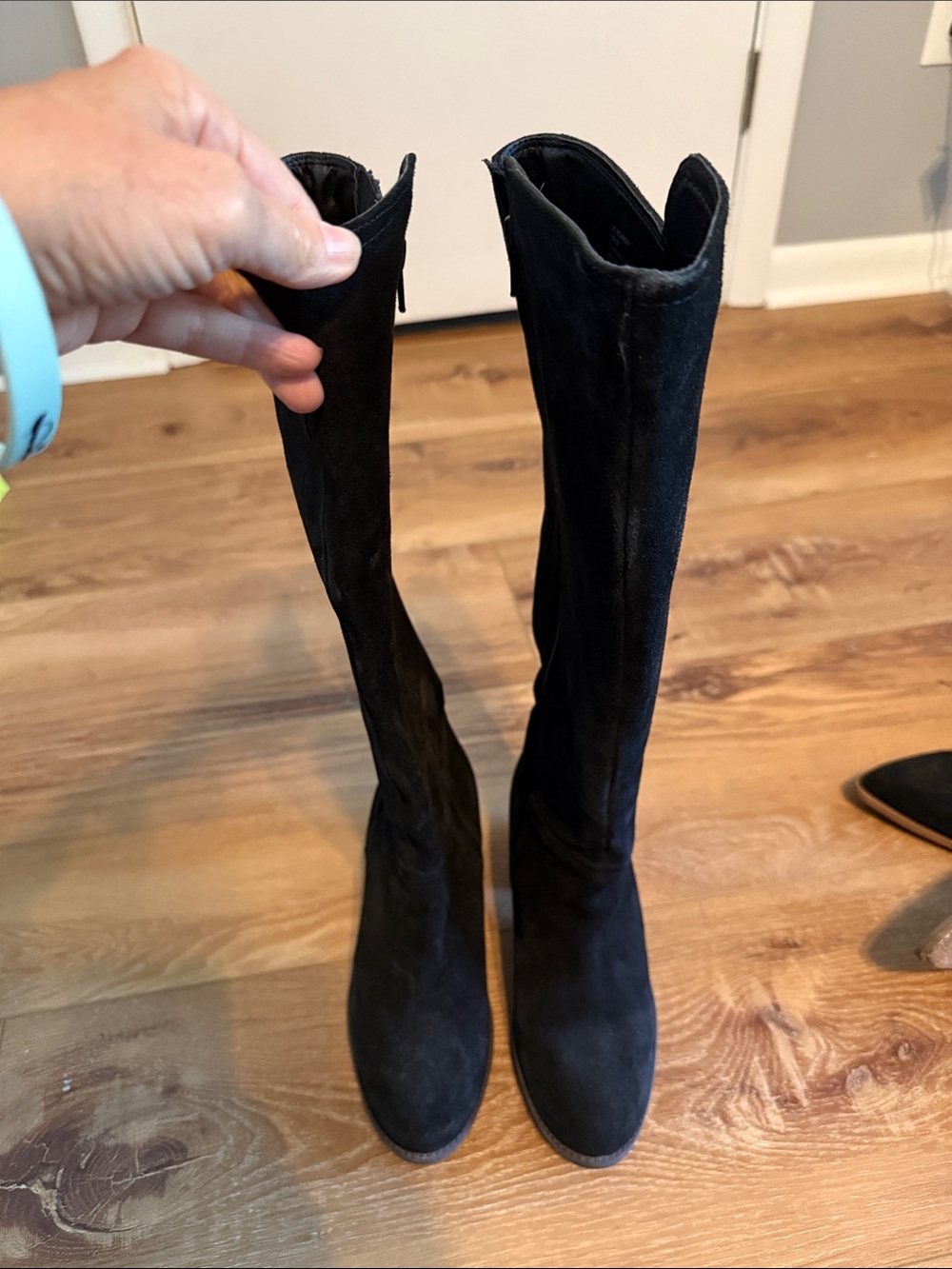 Lucky Brand Black Suede Over-the-Knee Boots